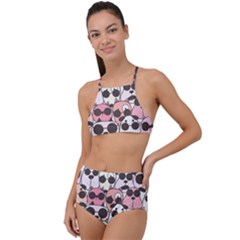 Cute-dog-seamless-pattern-background High Waist Tankini Set by Salman4z