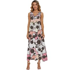 Cute-dog-seamless-pattern-background V-neck Sleeveless Loose Fit Overalls by Salman4z