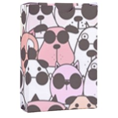 Cute-dog-seamless-pattern-background Playing Cards Single Design (rectangle) With Custom Box by Salman4z