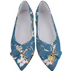 Seamless-pattern-funny-astronaut-outer-space-transportation Women s Bow Heels by Salman4z