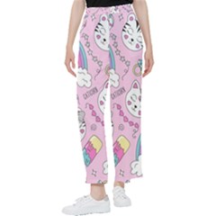 Beautiful-cute-animals-pattern-pink Women s Pants  by Salman4z