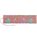 Cute-kawaii-kittens-seamless-pattern Roll Up Canvas Pencil Holder (L) View1