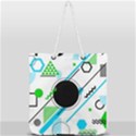 Geometric-shapes-background Full Print Rope Handle Tote (Large) View1