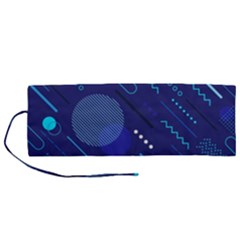 Classic-blue-background-abstract-style Roll Up Canvas Pencil Holder (m) by Salman4z