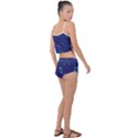 Classic-blue-background-abstract-style Summer Cropped Co-Ord Set View2