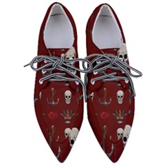 Tattoo-old-school-background-pattern Pointed Oxford Shoes by Salman4z