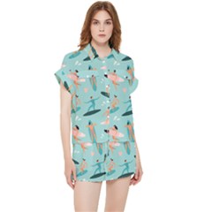 Beach-surfing-surfers-with-surfboards-surfer-rides-wave-summer-outdoors-surfboards-seamless-pattern- Chiffon Lounge Set by Salman4z