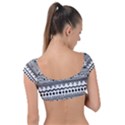 Boho-style-pattern Cap Sleeve Ring Bikini Top View2