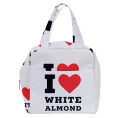 I Love White Almond Boxy Hand Bag by ilovewhateva