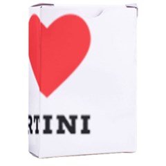 I Love Martini Playing Cards Single Design (rectangle) With Custom Box by ilovewhateva
