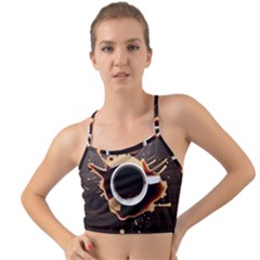Coffee Cafe Espresso Drink Beverage Mini Tank Bikini Top by Ravend