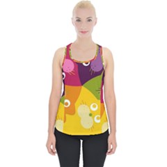 Colorful Cats Piece Up Tank Top by Sparkle