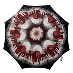 Christmas Wreath Winter Festive Season Nature Hook Handle Umbrellas (large) by Ravend