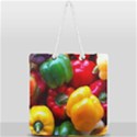 Colorful Capsicum Full Print Rope Handle Tote (Large) View1