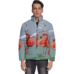 Birds Men s Puffer Bubble Jacket Coat by Sparkle