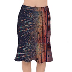 Data Abstract Abstract Background Background Short Mermaid Skirt by Ravend
