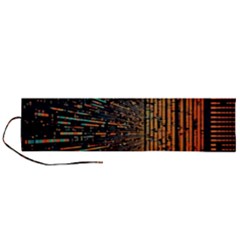 Data Abstract Abstract Background Background Roll Up Canvas Pencil Holder (l) by Ravend