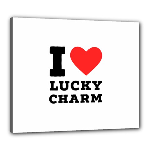 I Love Lucky Charm Canvas 24  X 20  (stretched) by ilovewhateva