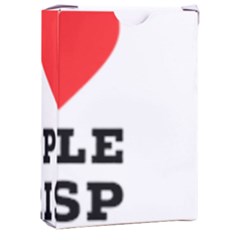 I Love Apple Crisp Playing Cards Single Design (rectangle) With Custom Box by ilovewhateva