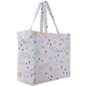Spaceship Pattern Star Canvas Travel Bag View3