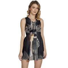 Astronaut Space Walk Sleeveless High Waist Mini Dress by danenraven