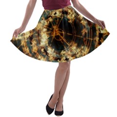 Science Fiction Background Fantasy A-line Skater Skirt by danenraven