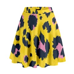 Leopard-print-seamless-pattern High Waist Skirt by Salman4z