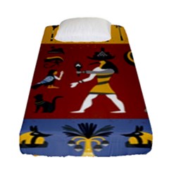 Ancient-egyptian-religion-seamless-pattern Fitted Sheet (single Size) by Salman4z