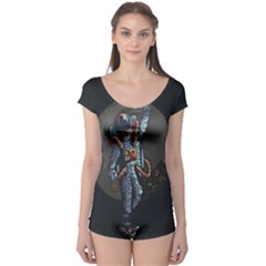 Illustration-drunk-astronaut Boyleg Leotard  by Salman4z