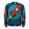 Rocket-with-science-related-icons-image Men s Sweatshirt View1