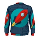 Rocket-with-science-related-icons-image Men s Sweatshirt View2