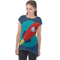 Rocket-with-science-related-icons-image Cap Sleeve High Low Top View1