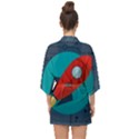 Rocket-with-science-related-icons-image Half Sleeve Chiffon Kimono View2