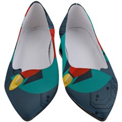 Rocket-with-science-related-icons-image Women s Block Heels  by Salman4z