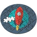 Rocket-with-science-related-icons-image Wooden Puzzle Round View3