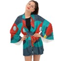 Rocket-with-science-related-icons-image Long Sleeve Kimono View1