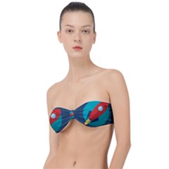 Rocket-with-science-related-icons-image Classic Bandeau Bikini Top  by Salman4z