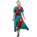 Rocket-with-science-related-icons-image Cross Front Sharkbite Hem Maxi Dress View2