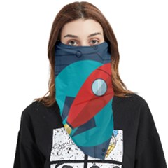 Rocket-with-science-related-icons-image Face Covering Bandana (triangle) by Salman4z