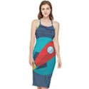 Rocket-with-science-related-icons-image Bodycon Cross Back Summer Dress View1