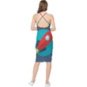 Rocket-with-science-related-icons-image Bodycon Cross Back Summer Dress View2