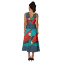 Rocket-with-science-related-icons-image Sleeveless Cross Front Cocktail Midi Chiffon Dress View4