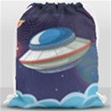 Ufo-alien-spaceship-galaxy Drawstring Bag (Large) View1