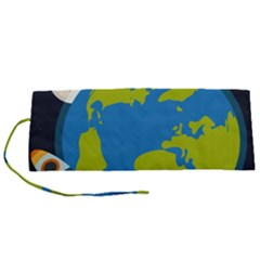 Spaceship-design Roll Up Canvas Pencil Holder (s) by Salman4z