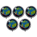 Spaceship-design Mini Round Pill Box (Pack of 5) View1