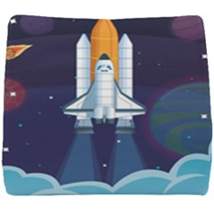 Spaceship-milkyway-galaxy Seat Cushion by Salman4z