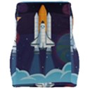 Spaceship-milkyway-galaxy Car Seat Velour Cushion  View2