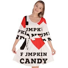 I Love Pumpkin Candy Velour Kimono Dress by ilovewhateva