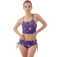Space-travels-seamless-pattern-vector-cartoon Mini Tank Bikini Set by Salman4z