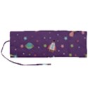 Space-travels-seamless-pattern-vector-cartoon Roll Up Canvas Pencil Holder (M) View1